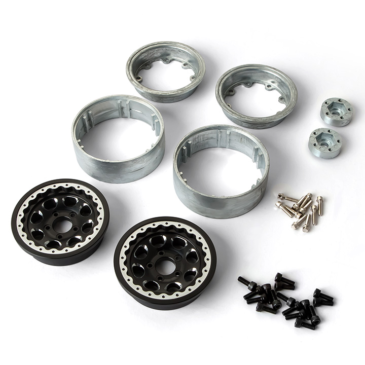 1.9 AR01 5 Lug Aluminum beadlock wheels (2) GM70344 gm70344 2 1.9 AR01 5 Lug Aluminum beadlock wheels (2) GM70344