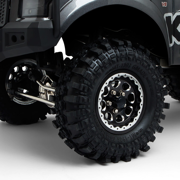 1.9 AR01 5 Lug Aluminum beadlock wheels (2) GM70344 gm70344 4 1.9 AR01 5 Lug Aluminum beadlock wheels (2) GM70344